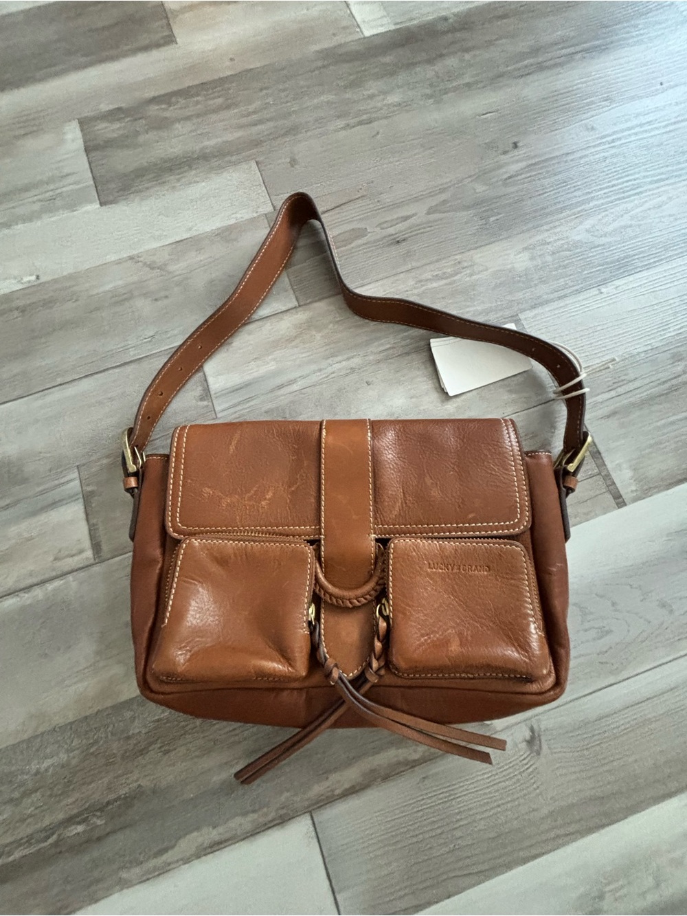 Lucky Brand Brown Leather Shoulder Bag